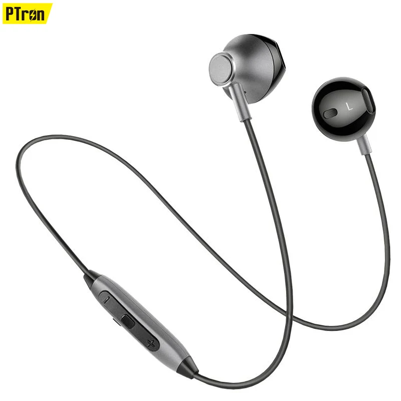 

PTron inTunes headphone High Quality 2018 New Bluetooth Earphone,bluetooth headphone for sport, Gold/red/grey