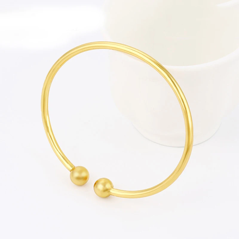 

XL5039 xuping wholesale fashion jewelry brass gold plated open bangle bracelet