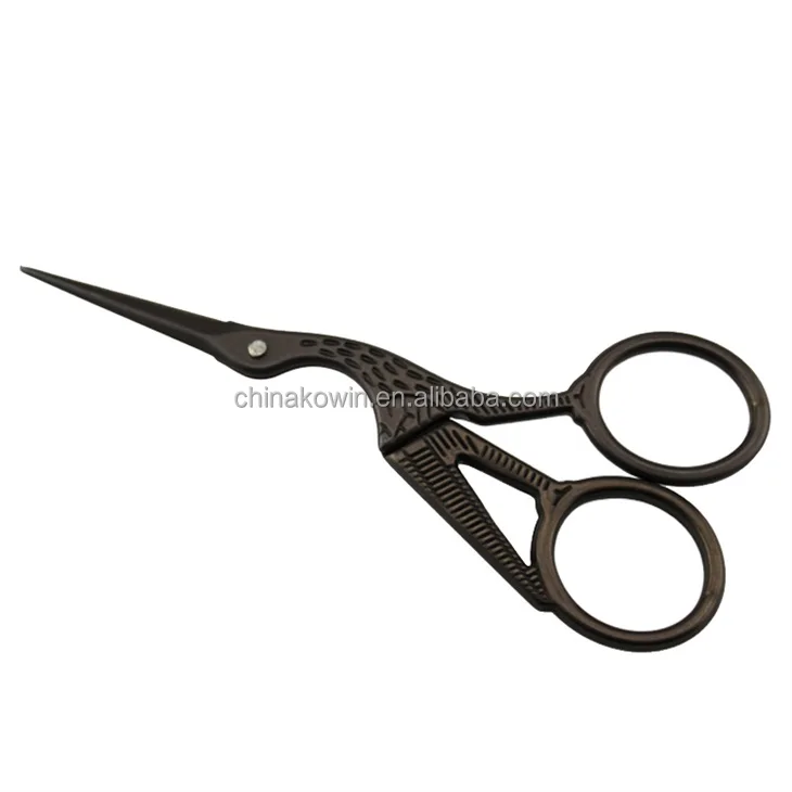 
Fancy crane shape stainless steel beauty scissors 