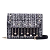 Women Bags 2019 Trendy Fashion Pearl Hanger Single Shoulder Bags Plaid Cosmetic Small Square Package Bag