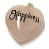 Engraved inspirational words heart beads,custom words/patterns/names carving stones