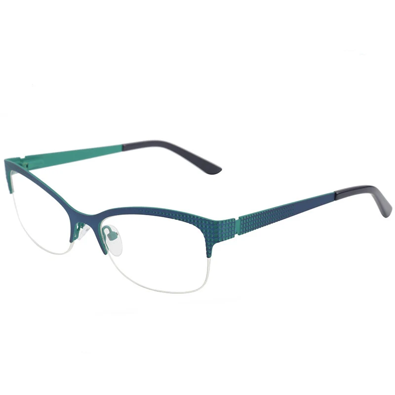 

Cat-eye Half-rim Metal Eyewear for Elegant Women