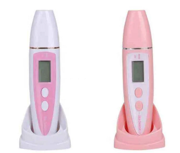 

2019 new portable mini digital skin moisture analyzer facial skin tester, White or pink