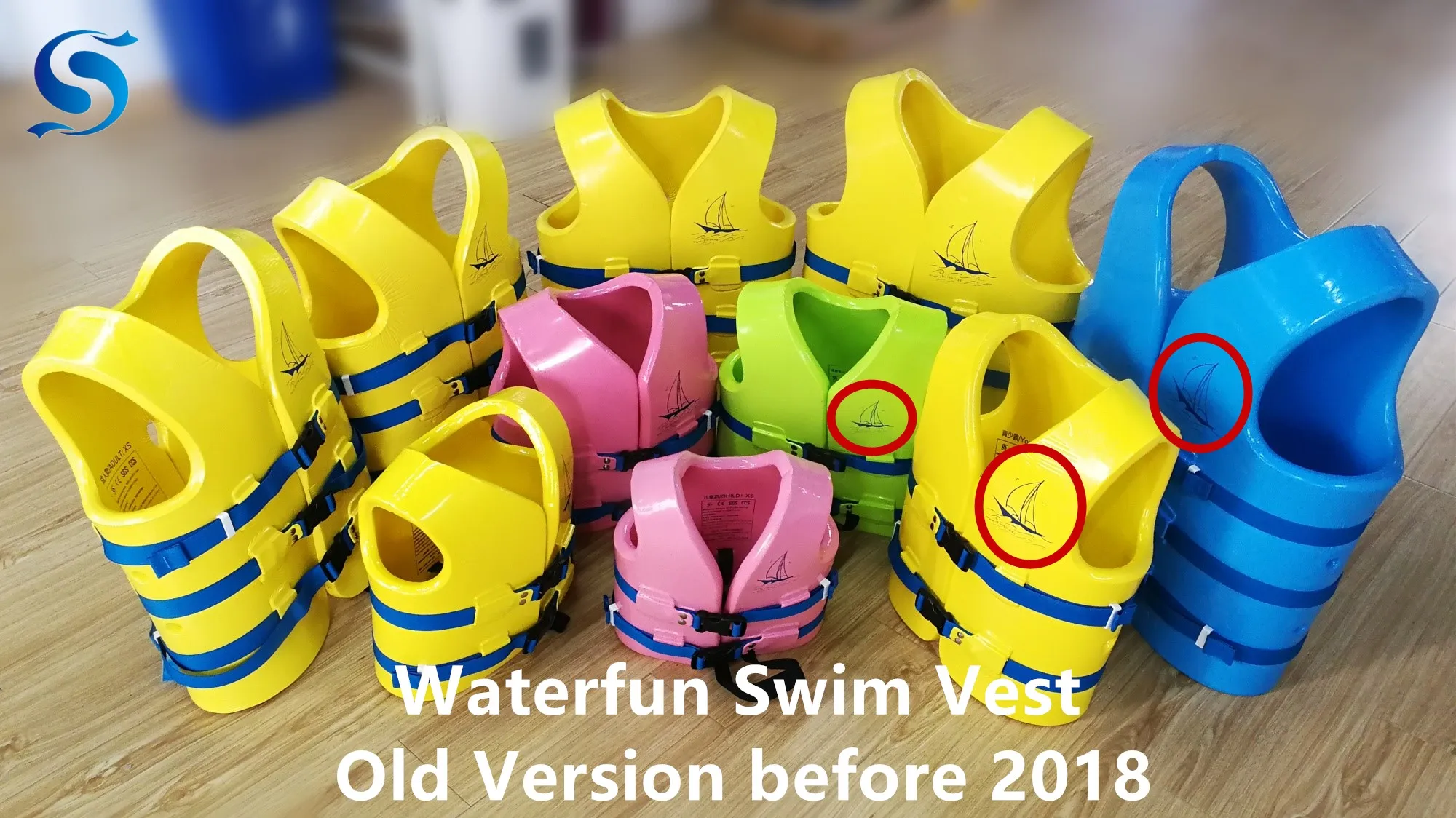 Waterfun Vinyl Coated Foam Swim Vest Life Vest Life Jacket Pfd For