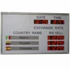 currency exchange buy sell rates \ 20 rows led digital currency rate board \ currency led exchange board for bank