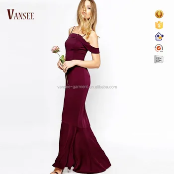 Plain Red Formal Dress