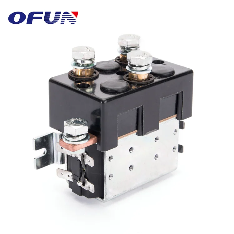 OFUN ZJWT100A 12 24 36 48 Volt Dc Relay Contactor Magnetic For Pump Motor