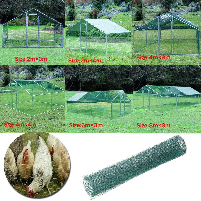 New Large Walk In Chicken Run Coop Outdoor Chicken House Rabbit Cage Fence Gallinero Poultry Shed 3x8m Buy Chicken Cagewalk In Chicken Runanim