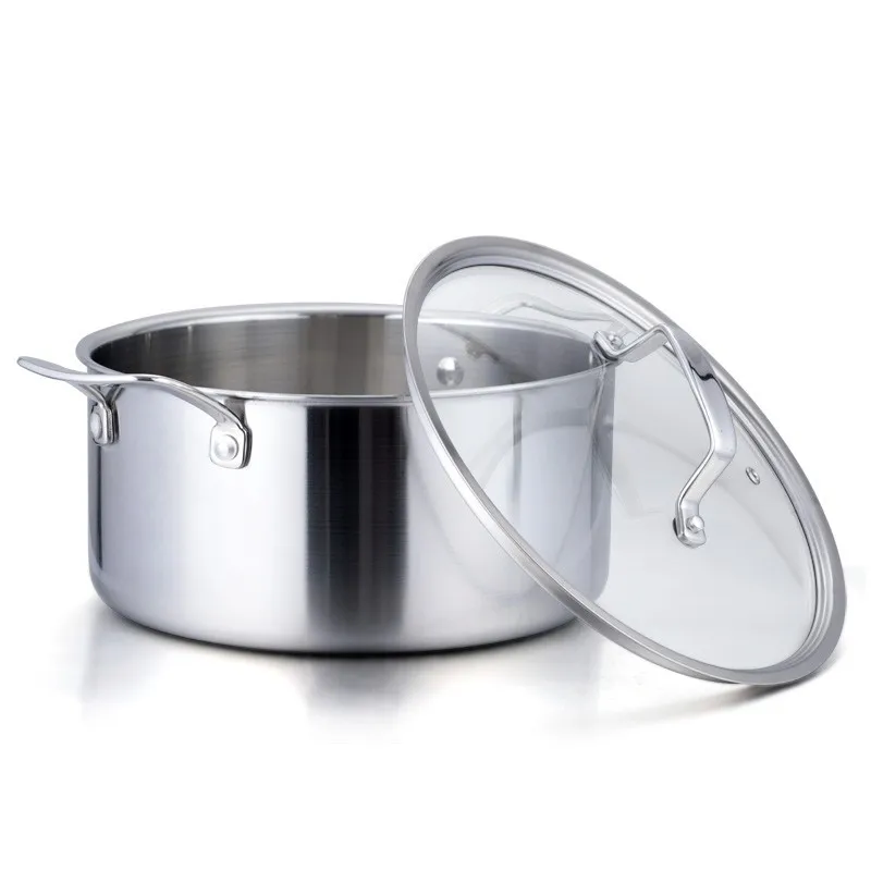 2018 New Design 20cm Stainless Steel Large Cooking Pots Kitchen