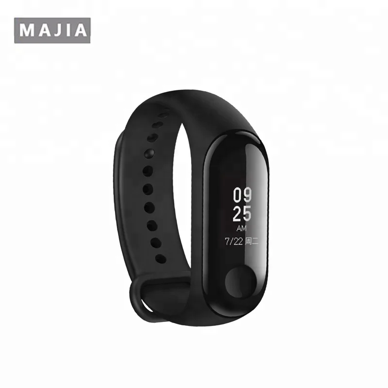 

2018 New original xiaomi miband 3 wristband mi band 3 android tracker xiao mi mi 3 band heart rate monitor smart band caller ID, Black