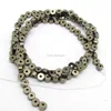 HB3080 Hematite Loose spacer beads strands, Hematite Gemstone Round Ring Spacer Beads Frame