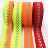 high light fluorescent green reflective nylon printed webbing tape