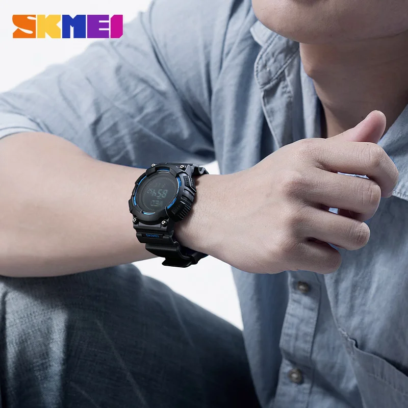 slim digital sports watch