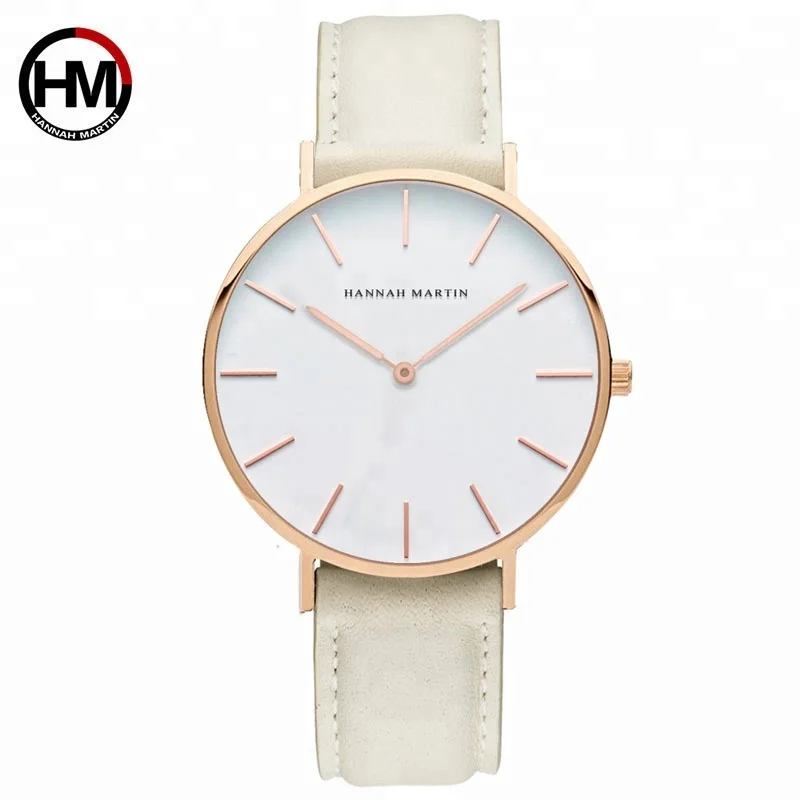 

Hannah Martin Casual Sport Clock Wristwatches Classical Nylon Female Quartz Wrist Watch Women Leather Watches Relogio Feminino, 14 colors