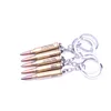 Zinc Alloy Bullet Shaped Metal Keychain Bullet model Keyring