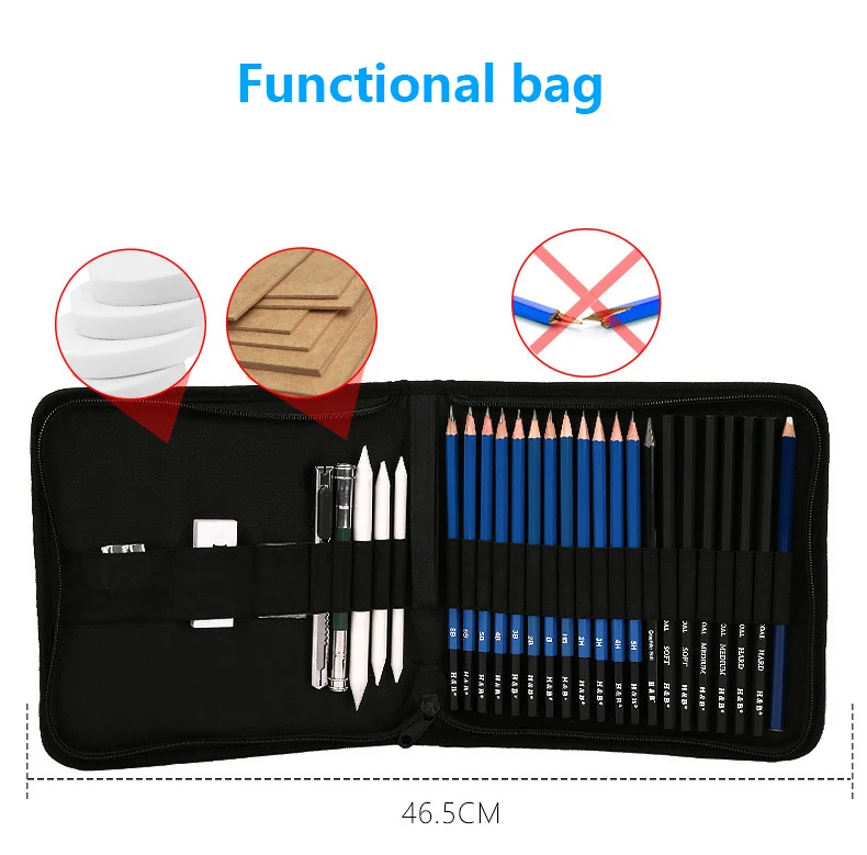 28pcs Professional Artist Sketch Charcoal Drawing Set Buy Charcoal