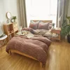 home 100% Cotton knittedJersey Stripe japanese bed sheets linen bedding