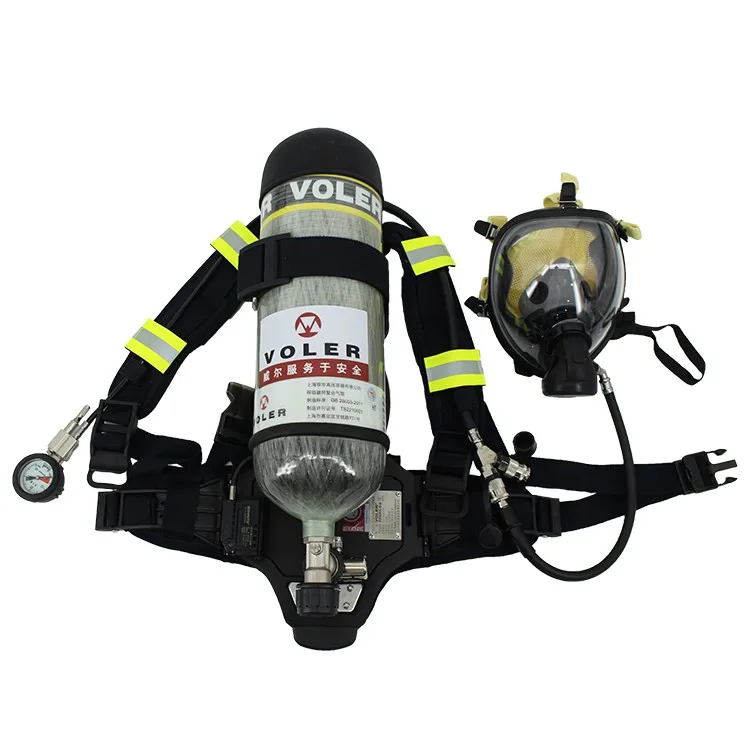 Carbon Fiber Cylinder Positive Pressure Scba Air Breathing Apparatus ...