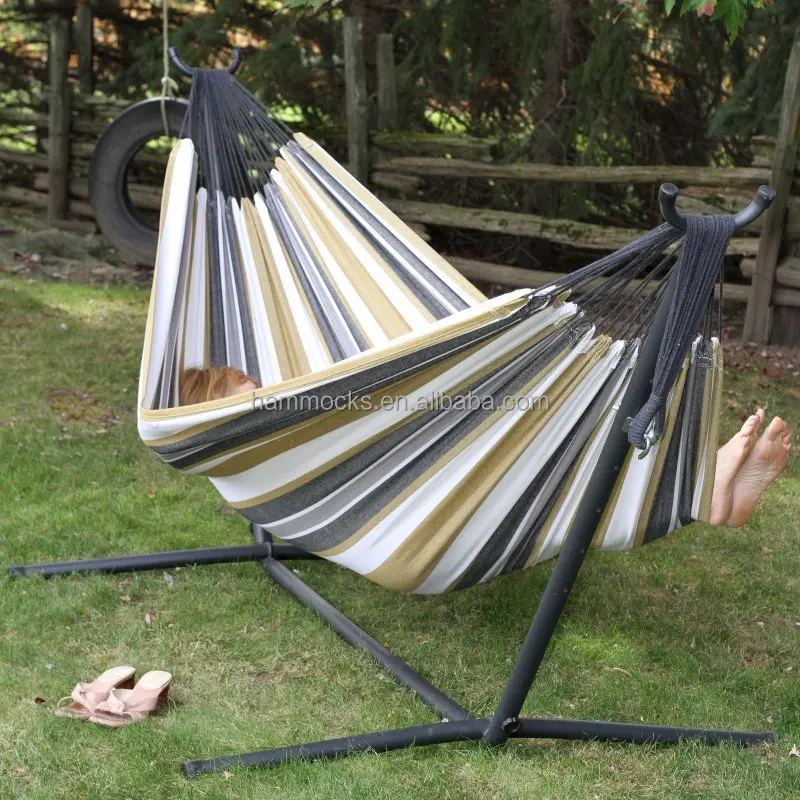 Hammocks With Metal Frame Steel Frame Hammock Camping Cotton Hammock