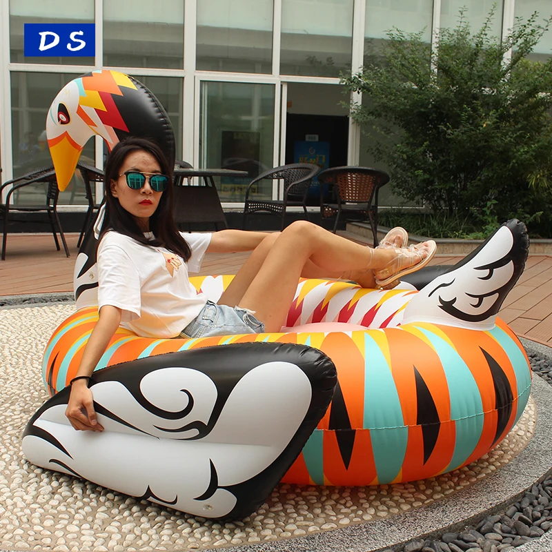 

Attractive Colorful Swan Pool Floats Inflatable swan rider environmental PVC water park equipment, As picture