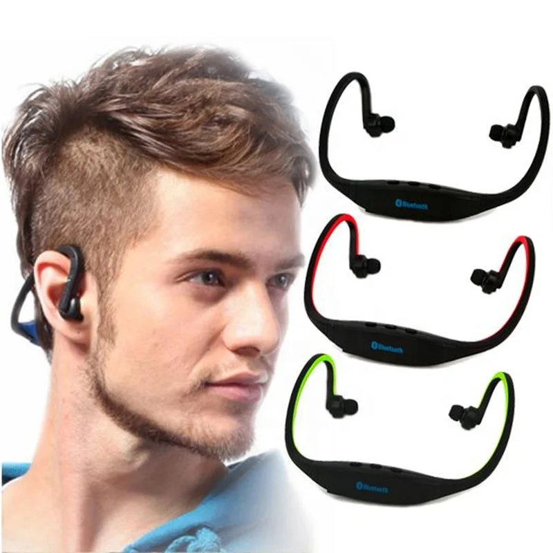 

China Good price oem Wireless Stereo Headphone S9 Sport Gym Running Earphone with microphone for iphone, Black ,green,blue,red