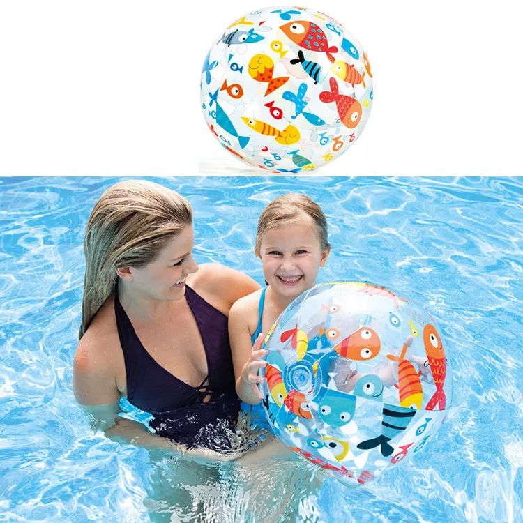 
INTEX 59040 WHOLESALE LIVELY PRINT PVC INFLATABLE BEACH BALL FOR KIDS 