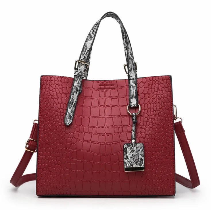 

Portable diagonal handbag Large-capacity pendant shoulder bag new crocodile pattern bag Spot wholesale