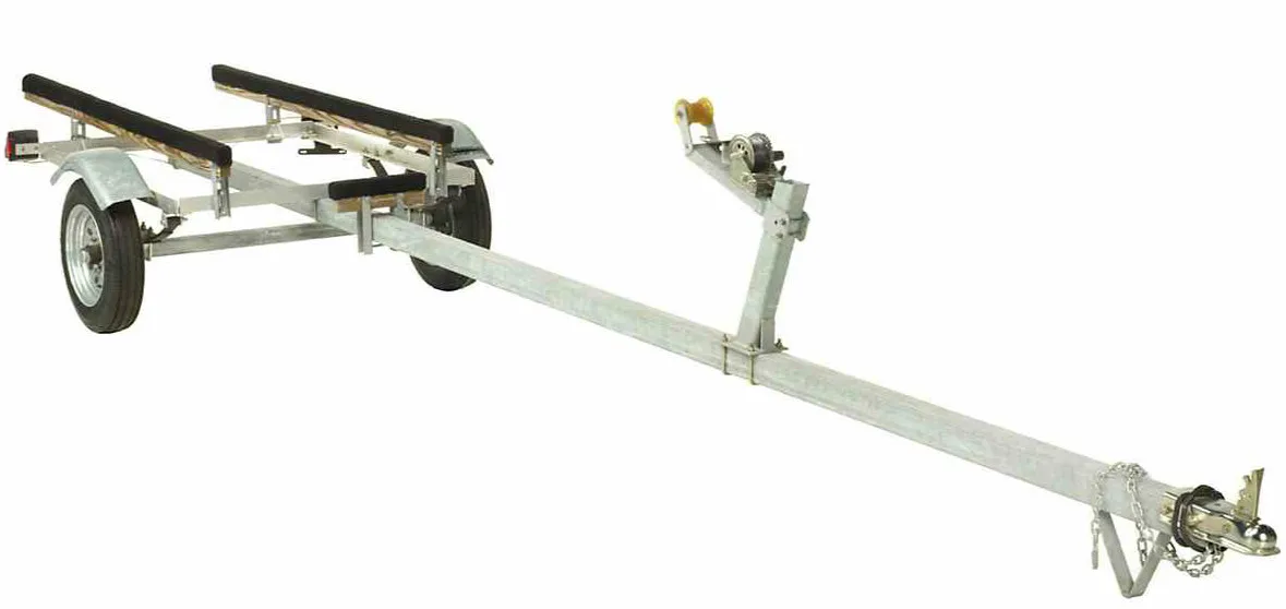 Small 14/15/16/17ft Single Axle Aluminum Jon Boat Trailer For Kayak