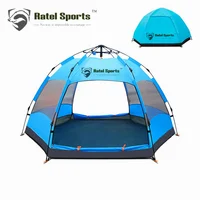 

Hexagon Waterproof Folding Automatic pop up Outdoor Camping Tent 2019 new design kamp adiri tent Amazon 5-7 persons camp tent