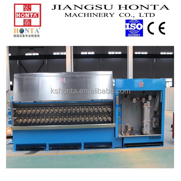 
cable making equipment manufacturing process 16 wires multiwire drawing machine 