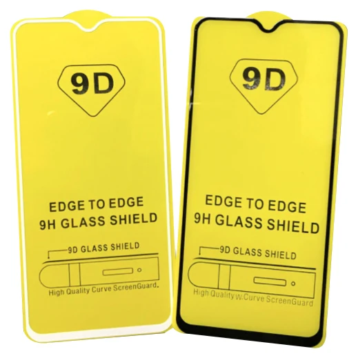 

AB Full Glue 9D Anti Fog 9H Cell Phone Screen Protector for xiaomi 9, Black;white