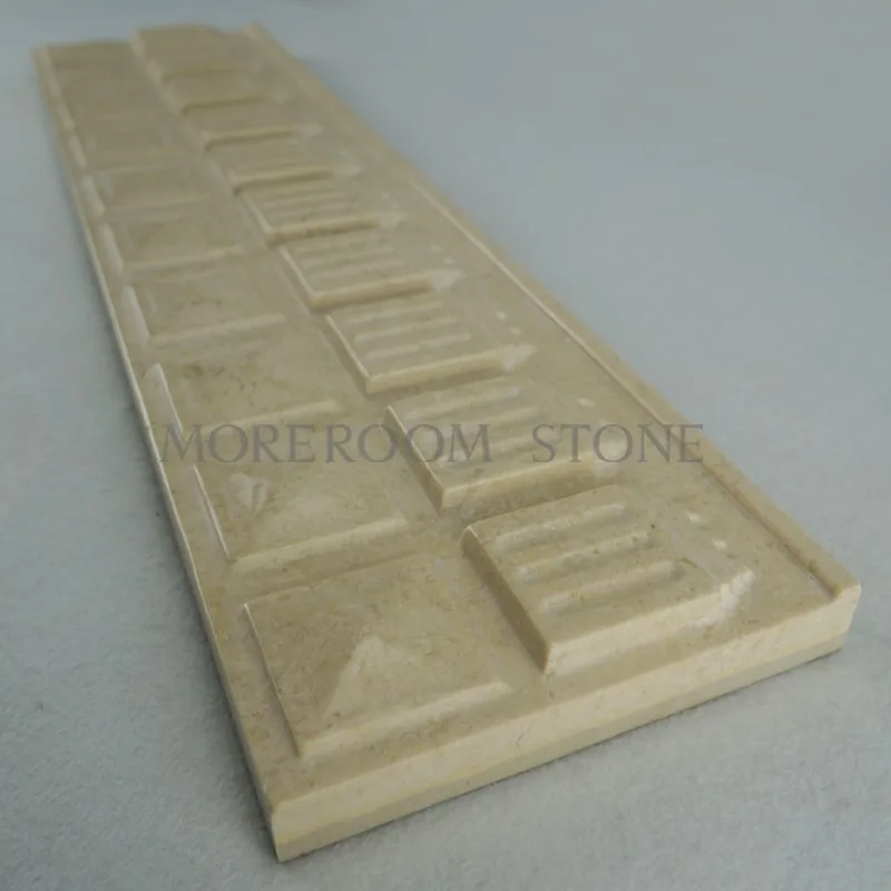 ML-B008 Iran Marble Tiles Price Beige Marble Borders 3D Decor Border Tiles Marble Border Tiles Wall Skirting Marble Wall Decoration CNC Marble Panels for Wall Decoration MOREOOM STONE-4.jpg