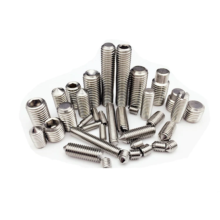 
Chinese supplier m4 Stainless steel 304 DIN913 hex socket flat set screw 