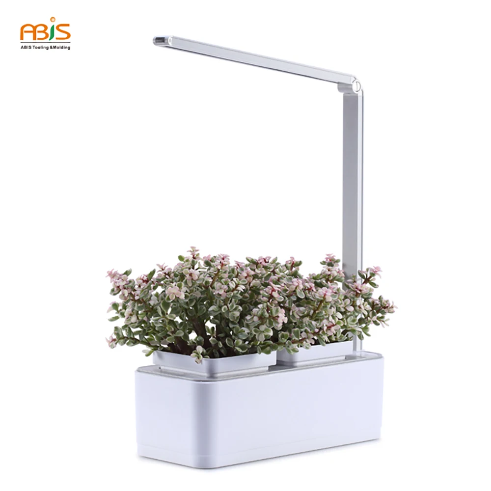 

2018 New Hydroponic Indoor Herb Garden Growing Kit Flower Pot with Led Light, As picture or can be customized