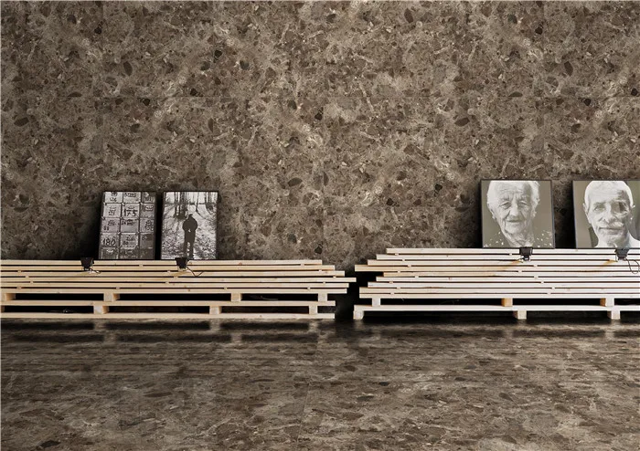 Full polished China glaze low water absorption marble look ceramic tiles