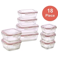 

Heatable Borosilicate Meal Prep Storage Glass Food Container / Lunch Box