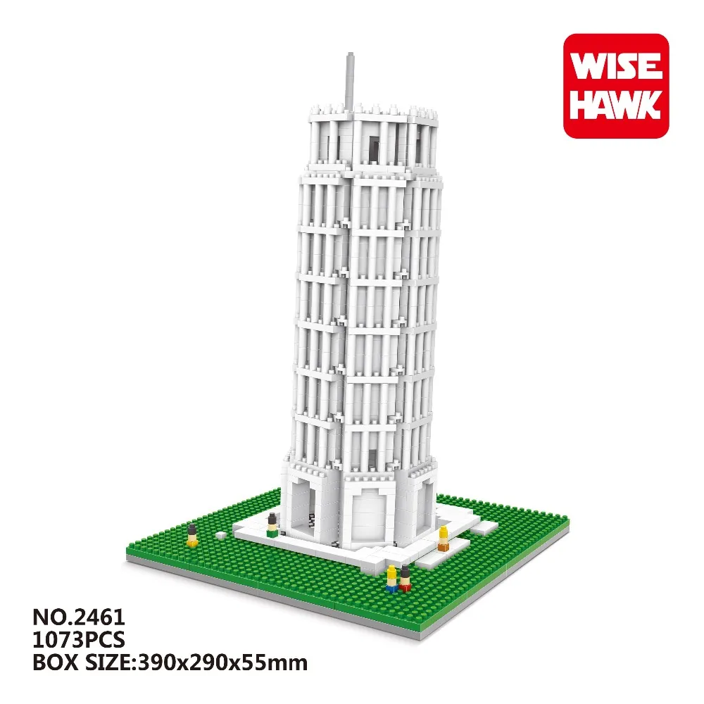 Mini Building Bricks Block Diamond Nano Architecture Pisa Of Leaning Tower Toy