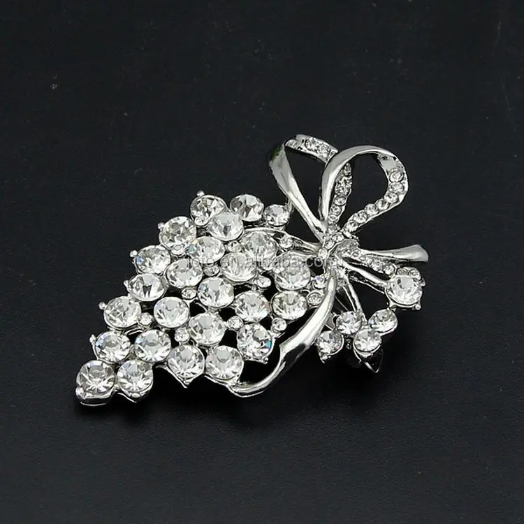 

Hot Products For 2018 Latest Fashion Crystal Grape Brooch For Women