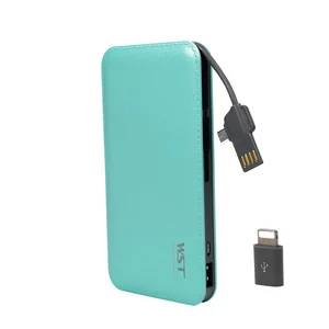 9000mAh Power Bank Built Cable