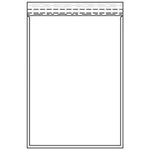 9.38" x 13" Catalog Envelope Crystal Clear, Permanent Tape (8.5" x 12″ Insert Size) - Pack of 50