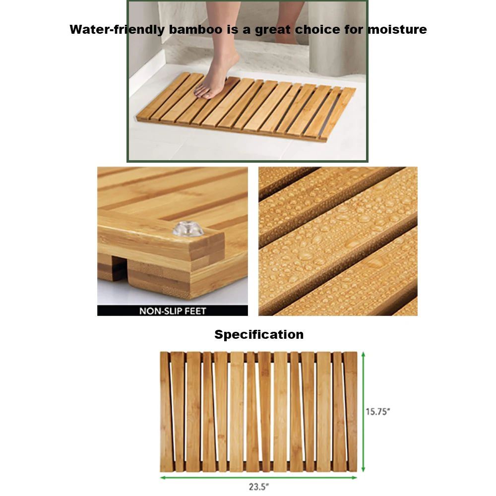 Tapetes De Banho 10 Off Nonslip Rectangular Spa Bath Mat Bathroom