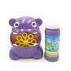 amazon bestseller Children's bubble toy Hippo machine bubble blower Bubble Maker for Kids Bathtime Toys Party Supplies