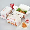 Custom Food Grade Paper Fast Food Packaging Roast Fried Chicken Take Out Boxes