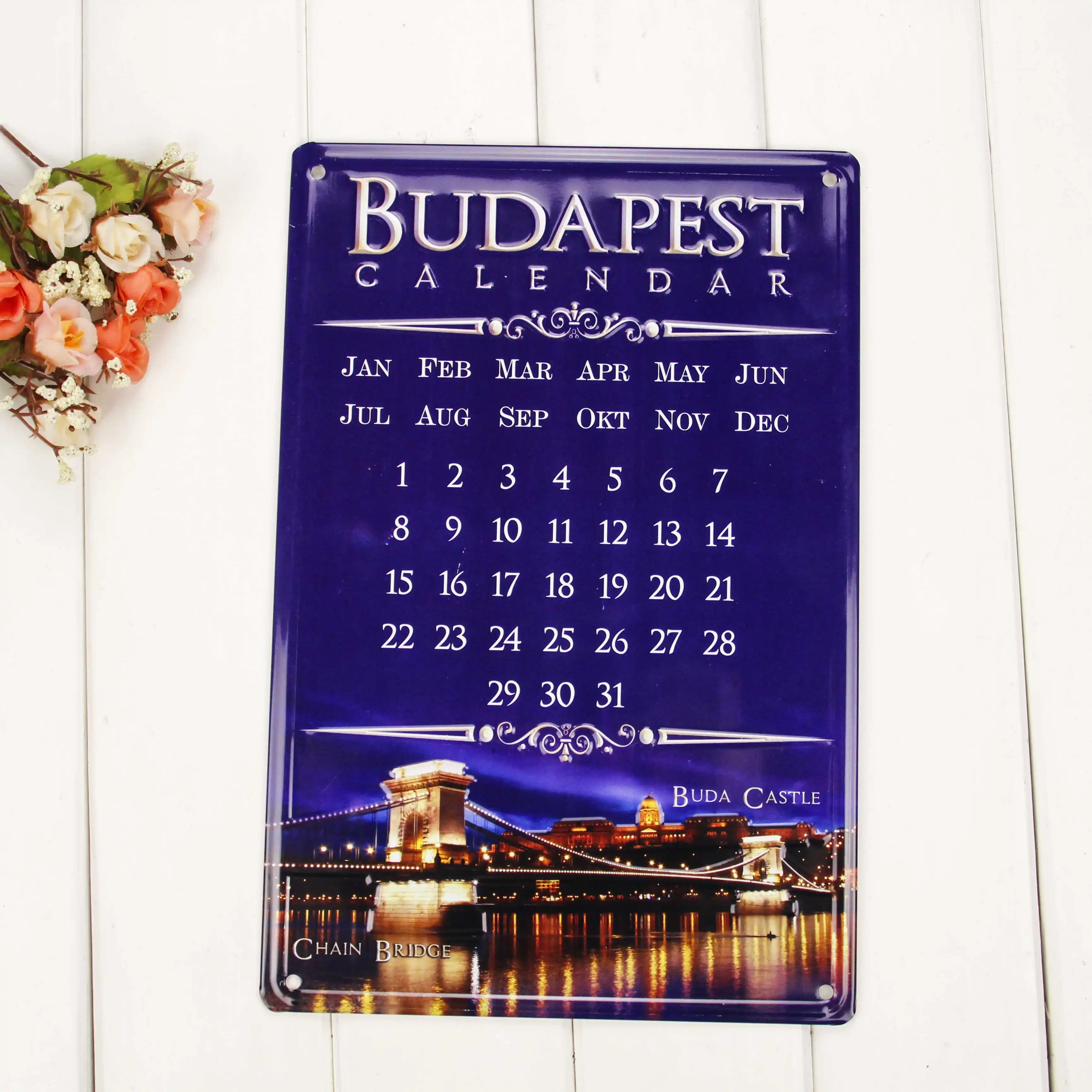Wholesale Custom Decorative Metal Wall Calendar At Factory Price Buy