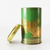 Hot sale metal materials round shape shiny metallic printing tea packaging box