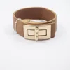 2019 wholesale new design customized cuff bangle leather and brass bracelet