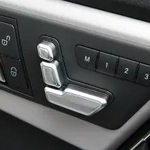 6pcs Chrome Seat Adjust Button Cover Trim For Mercedes Benz W246 W212 W146 X204 X156 B E CLS GLA GLK ML Class Accessories