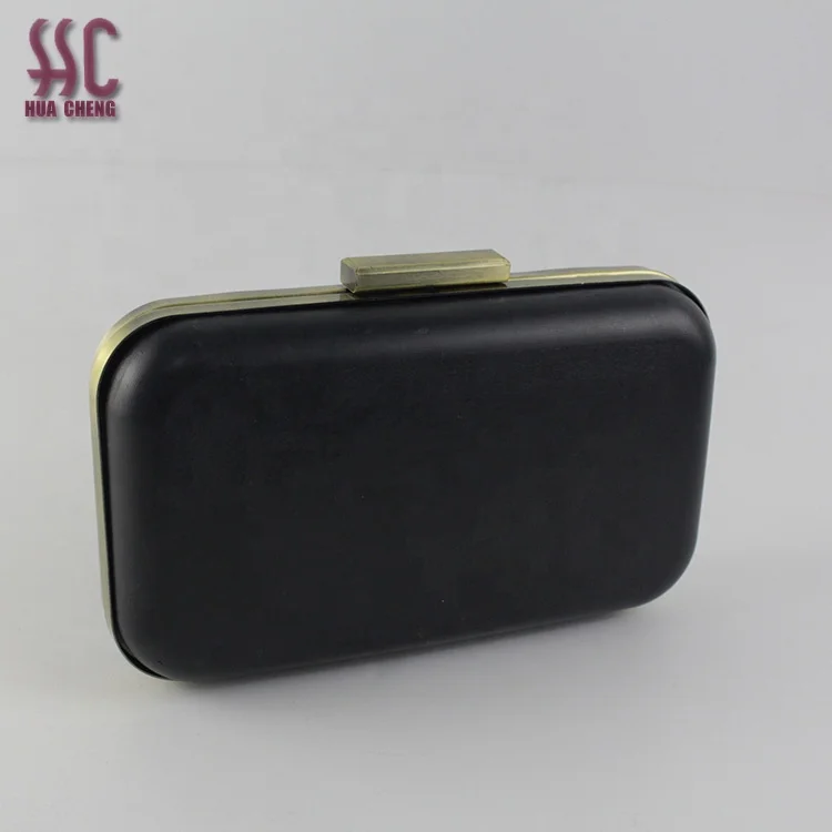

box metal frame ,brass metal clutch Guangzhou wholesale, Gold,brushed brass