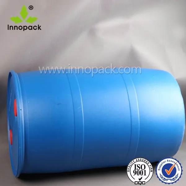 Big Barrel Food Grade Blue Plastic Fuel Drums For Chemical Packaging