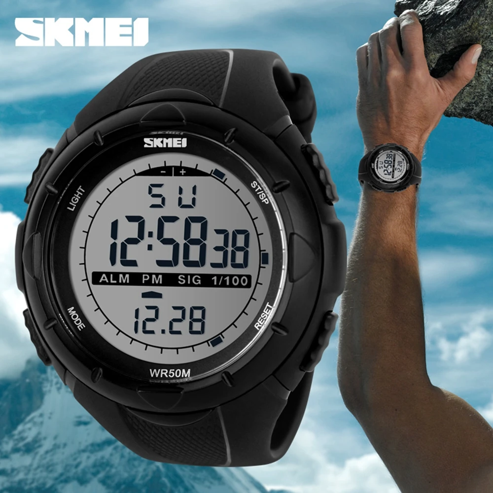 

NEW SKMEI 1025 Digital Sport Men And men Digital Electronic Lighter Watch